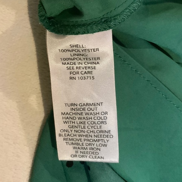 Nanette Lepore Polka Dot Dress Green/Black Sz 8 Women’s - Picture 8 of 13